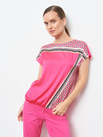 Футболка из комбинированной ткани