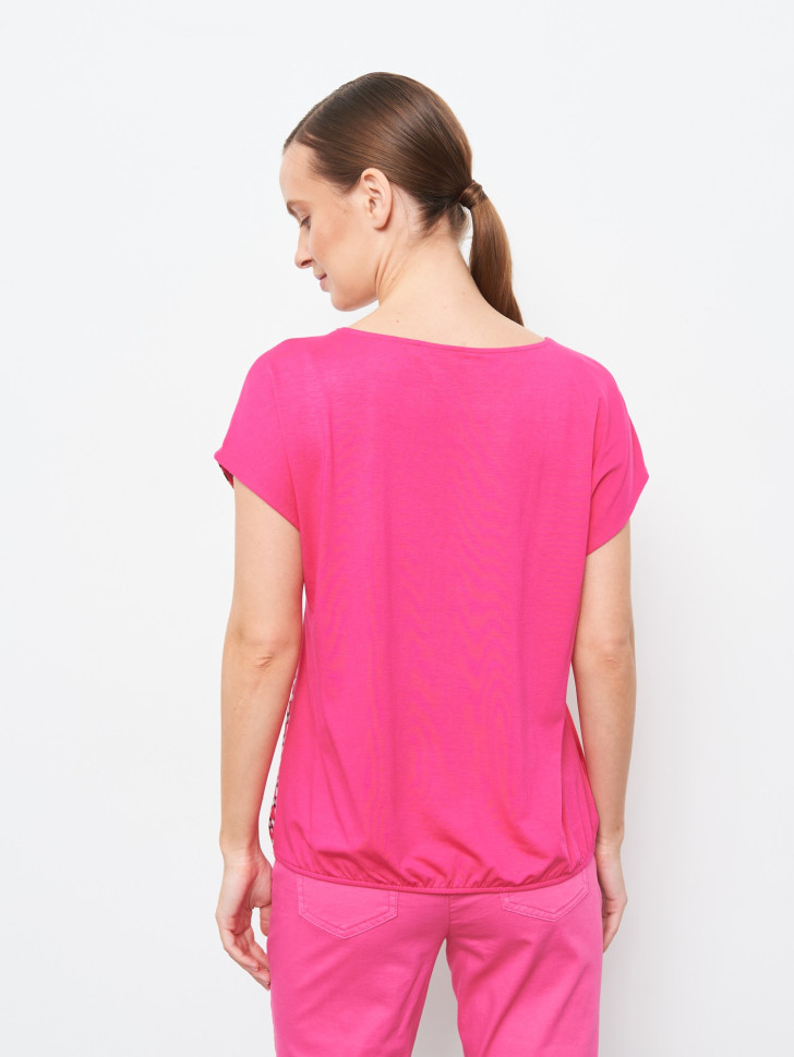 Футболка из комбинированной ткани