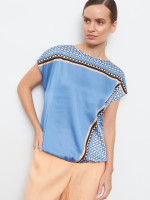 Футболка из комбинированной ткани