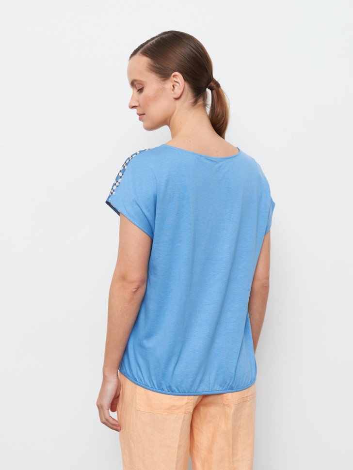 Футболка из комбинированной ткани