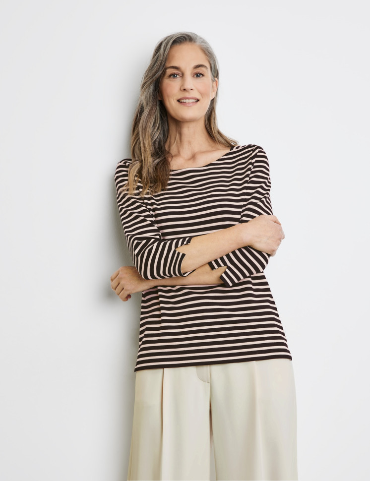 Лонгслив в полоску