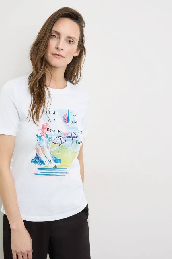 Футболка с принтом