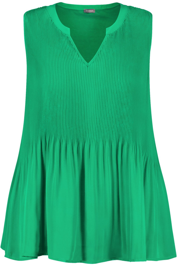 Топ из плиссированной ткани