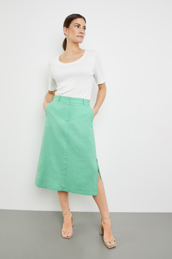 Юбка изо льна