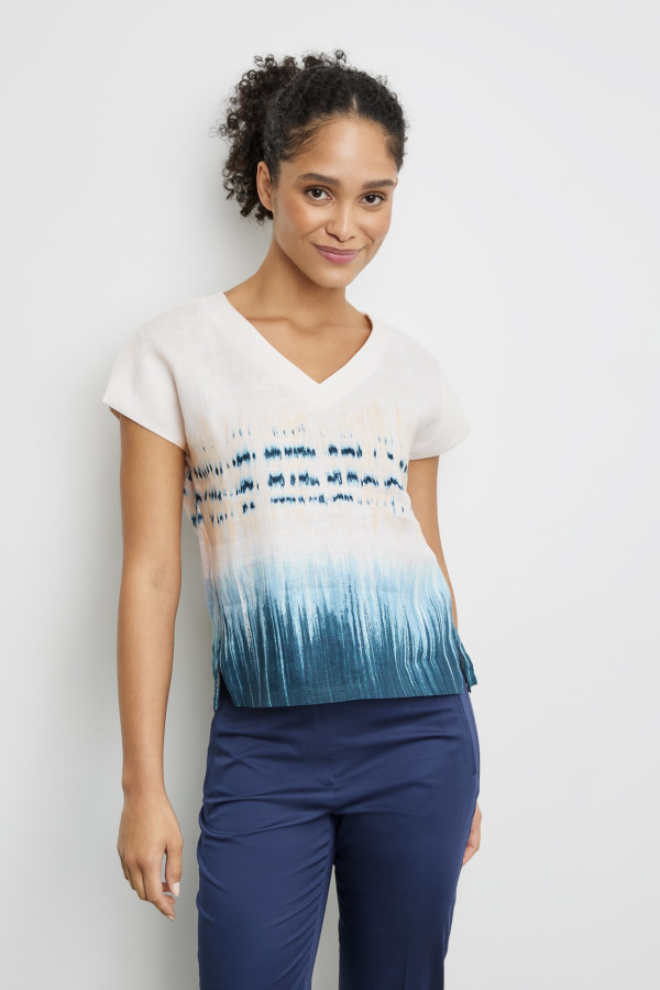 Футболка с принтом тай-дай