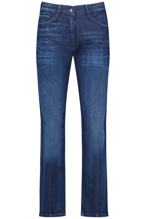 Джинсы с потертостями