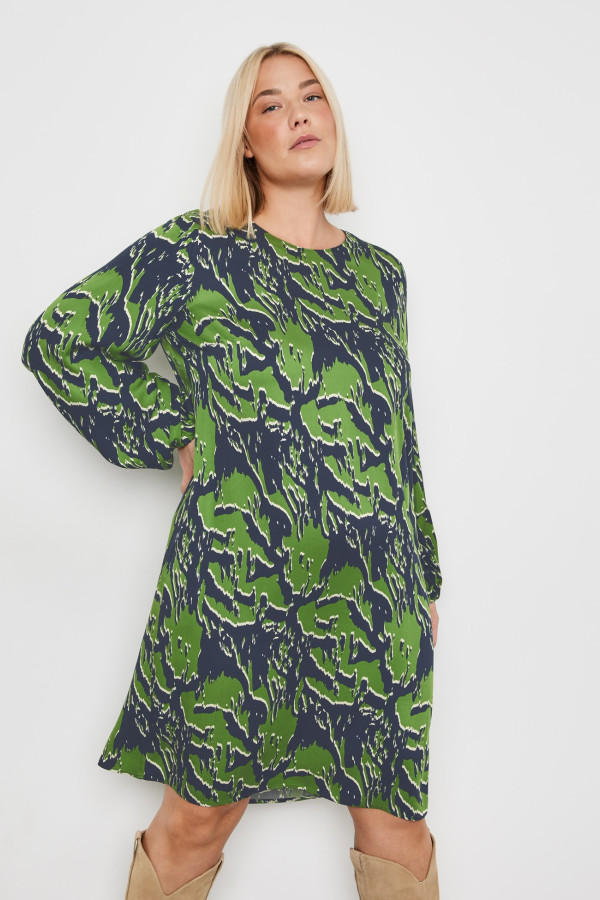 Платье миди из мягкой вискозы