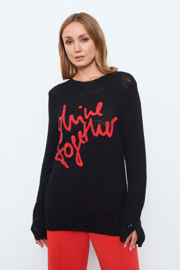 Джемпер с надписью