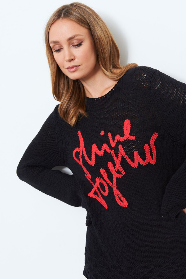 Джемпер с надписью
