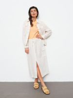 Юбка с накладными карманами