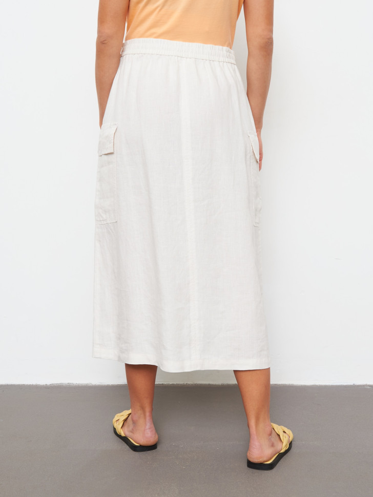 Юбка с накладными карманами