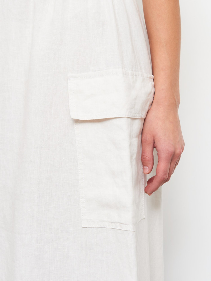 Юбка с накладными карманами