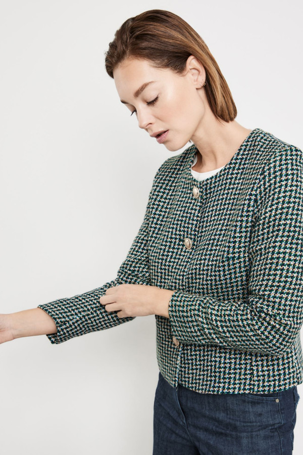 Жакет из ткани букле