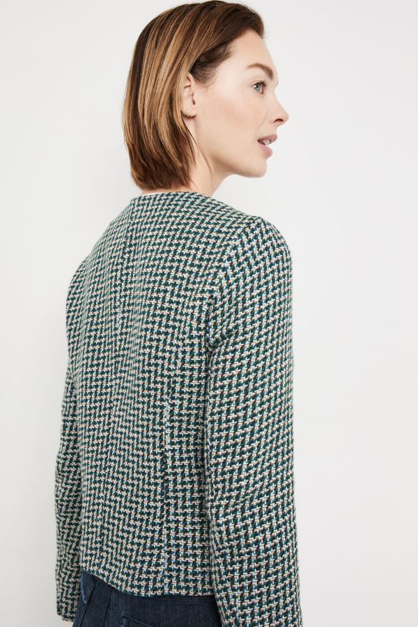 Жакет из ткани букле