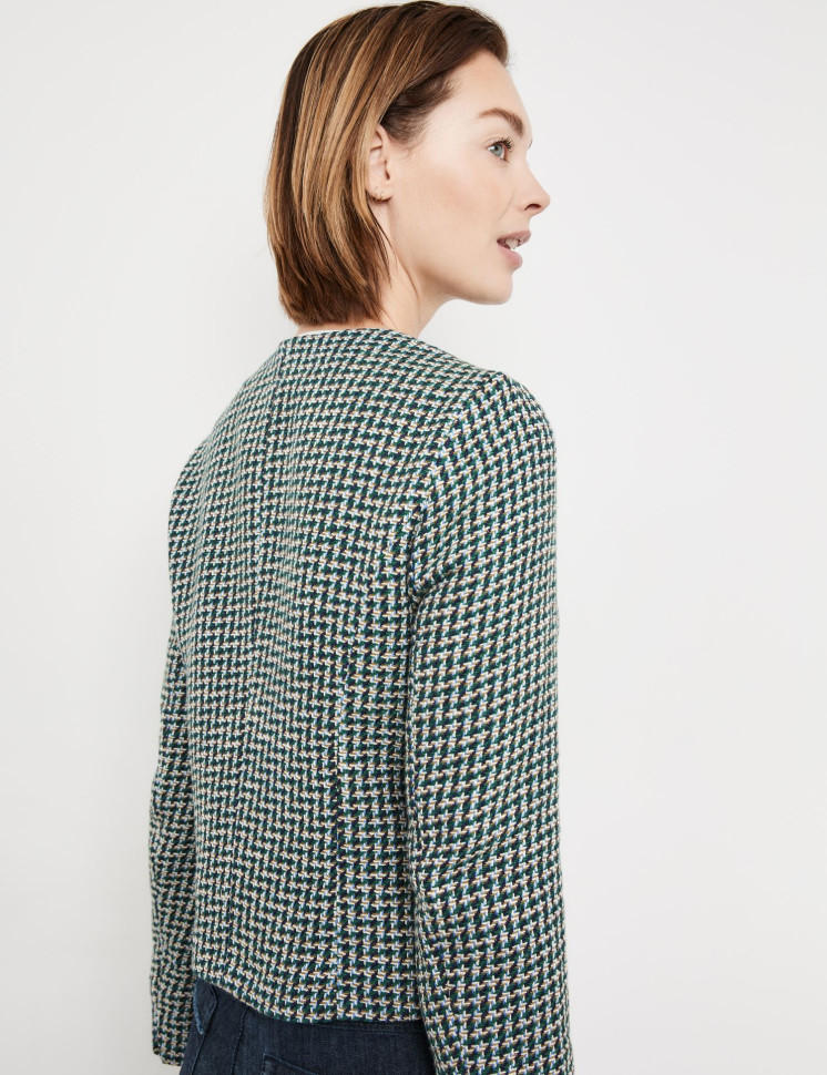 Жакет из ткани букле