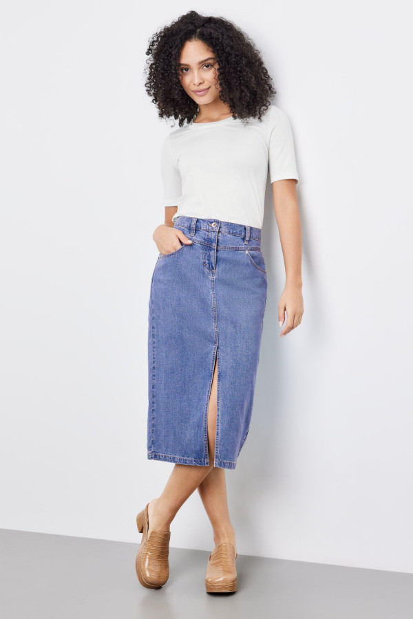 Юбка-макси из денима
