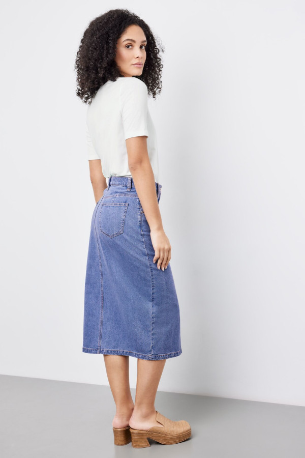 Юбка-макси из денима