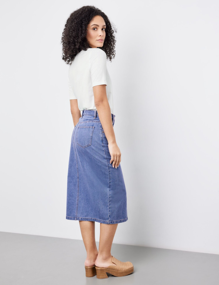 Юбка-макси из денима