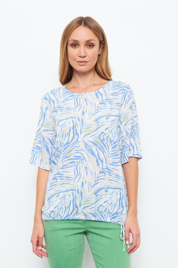 Блузка с кулиской на талии