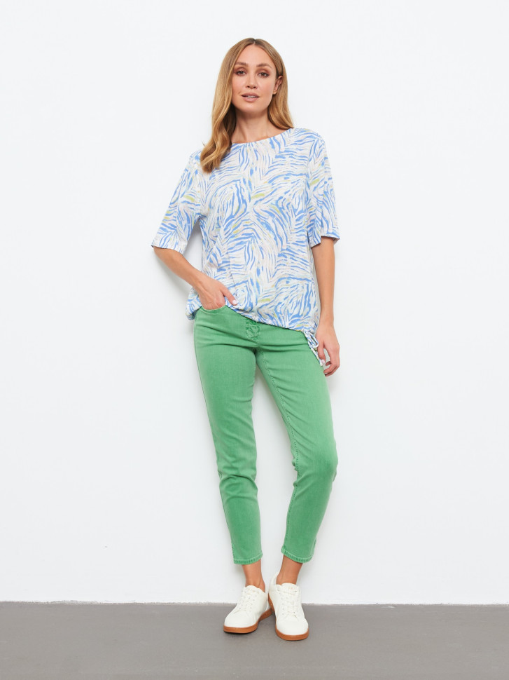 Блузка с кулиской на талии