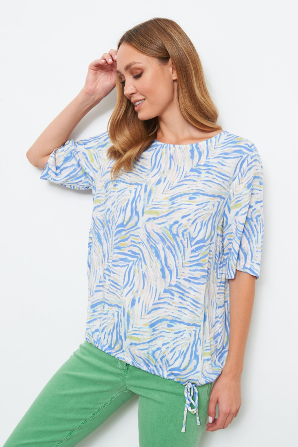 Блузка с кулиской на талии