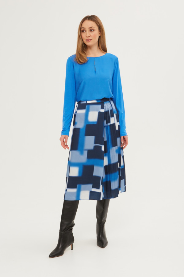 Юбка макси с принтом