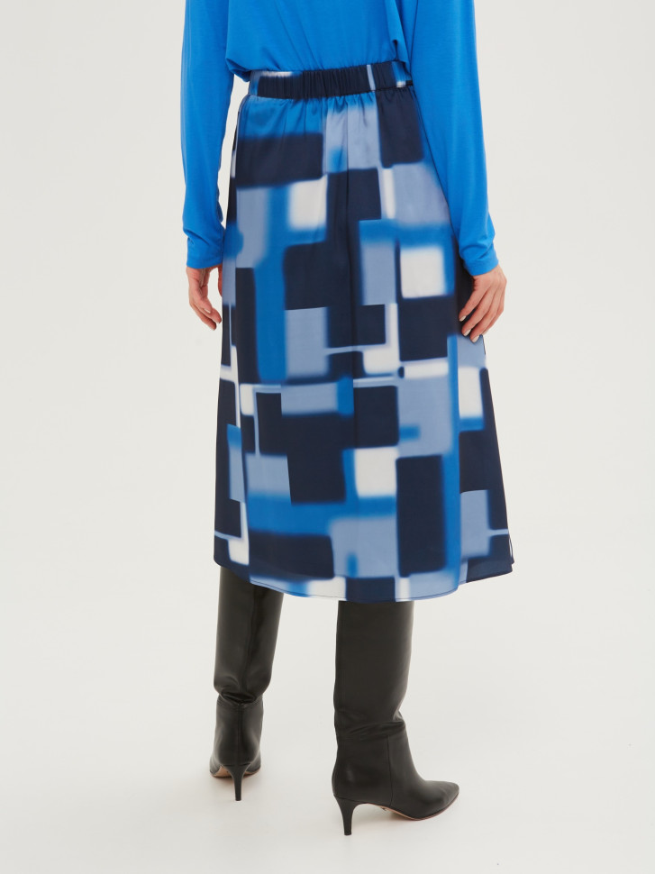 Юбка макси с принтом