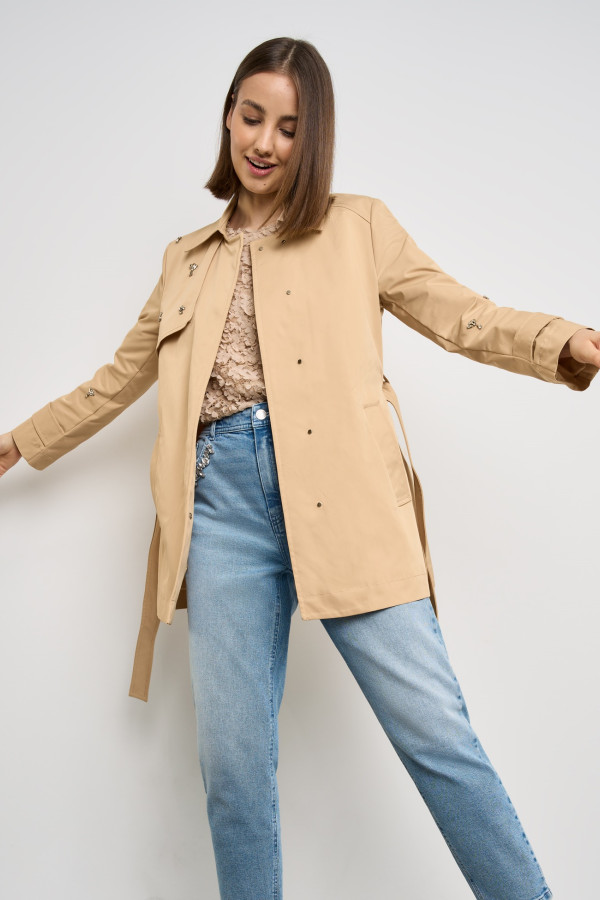 Тренч укороченный