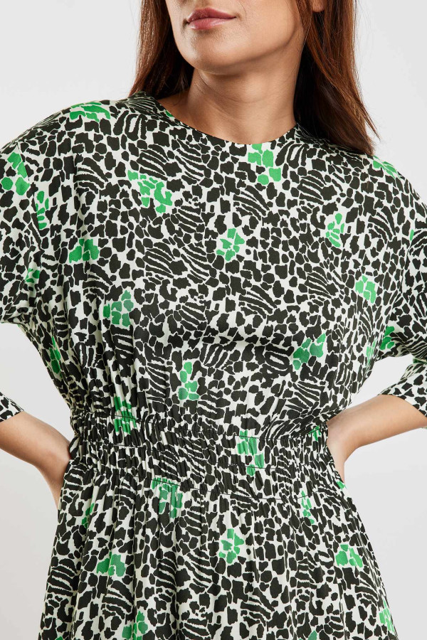 Платье миди из вискозы