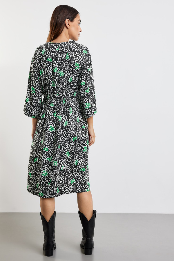 Платье миди из вискозы