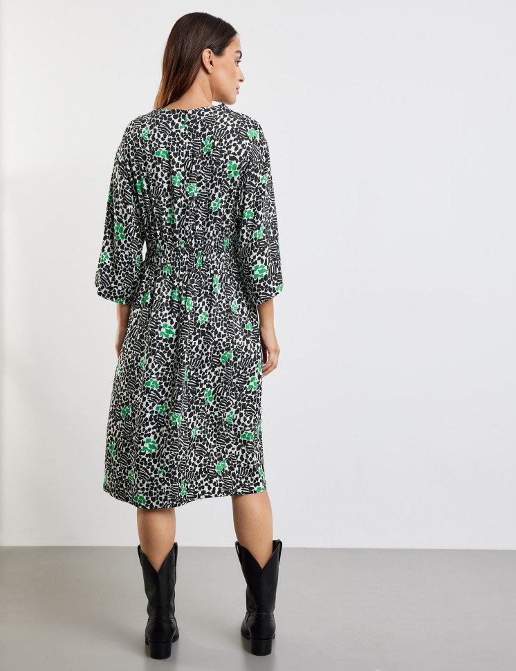 Платье миди из вискозы