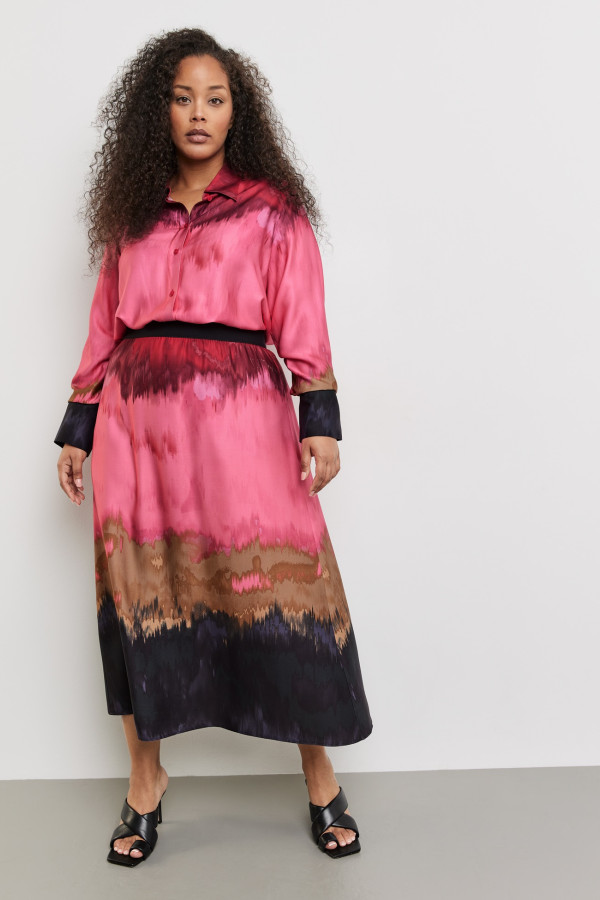 Юбка с принтом тай-дай