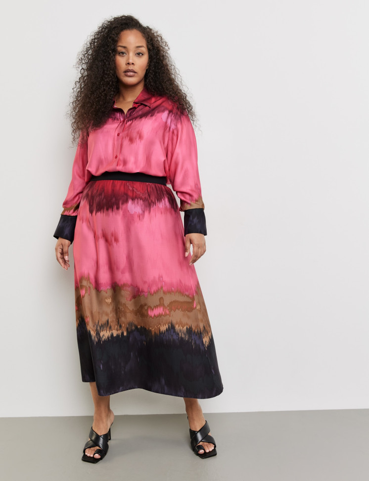 Юбка с принтом тай-дай