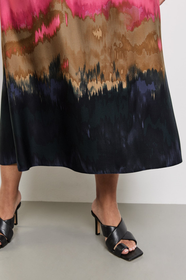 Юбка с принтом тай-дай